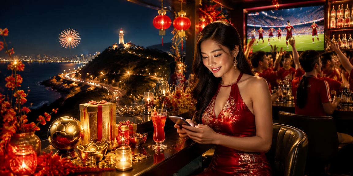 Khung cảnh lễ hội Tết tại Vũng Tàu với người chơi trải nghiệm casino và nhận tiền thưởng